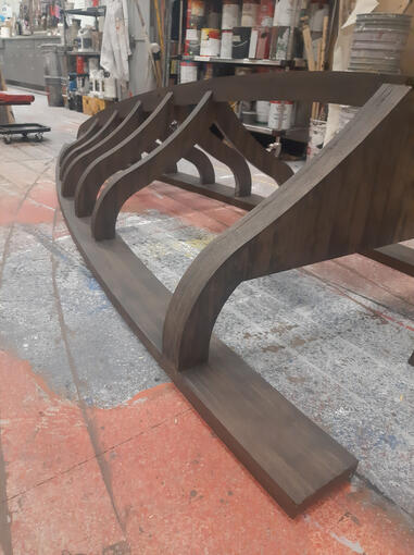 aged wood grain process
