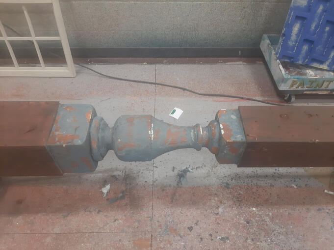 baluster process with peeling aging