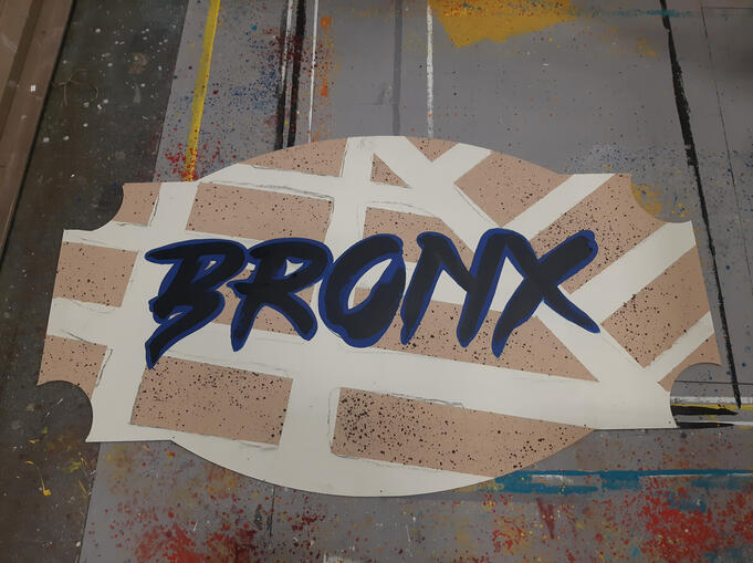 borough sign lettering