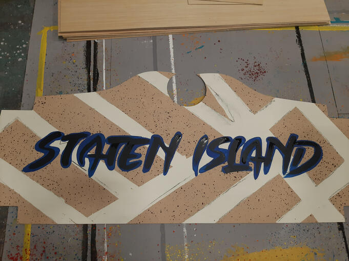 borough sign lettering
